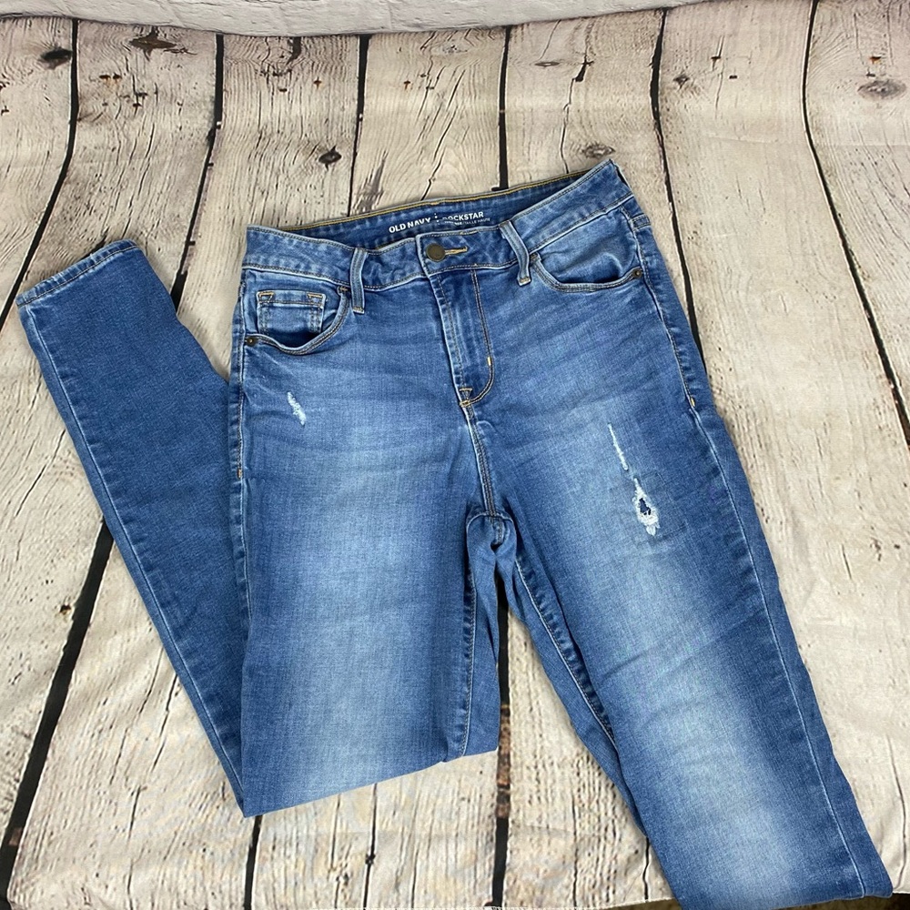 Old Navy Rockstar High Rise Skinny Jeans • size 6 regular